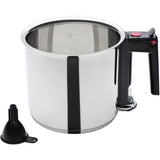 Bain-marie - GSW - 16 cm - 1, 5 L - Double paroi et réservoir - Induction - Acier inoxydable