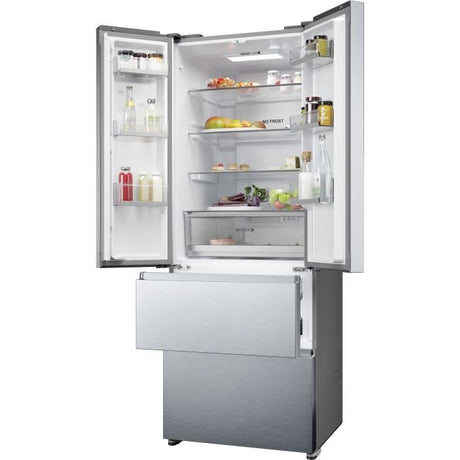 Réfrigérateur Multi-Portes - HAIER - HFR5719ENMG - 446L - No Frost - 4 Portes - Silver