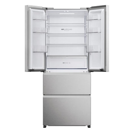 Réfrigérateur multi-portes - HAIER - HFR3718ENMM - Classe E - 402 L (262 + 140) - 37 dB - Inox