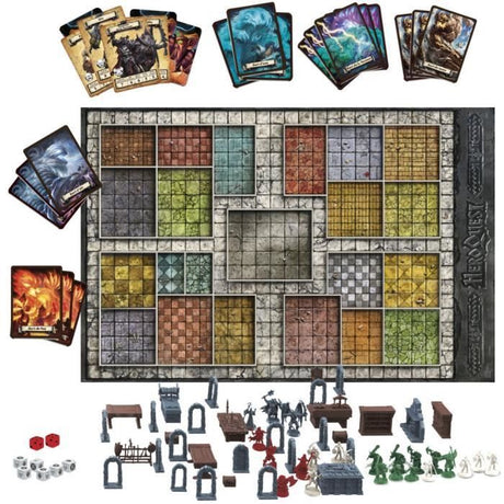 Heroquest Systeme de Jeu, Jeu d'aventures fantastiques styles donjon, Jeu de société, A partir de 14 Ans, 2 a 5 Joueurs