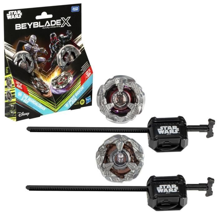 Beyblade X Multipack Toupie The Mandalorian 3-60F vs. Moff Gideon 3-80N, Star Wars, Des 8 ans