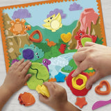 Play-Doh Starters Dino des formes et couleurs, loisirs créatifs de pâte a modeler pour enfants, Classique, des 3 ans