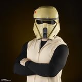 Casque Shoretrooper électronique premium, article de cosplay Star Wars The Black Series : Andor, Modulation vocale, des 14