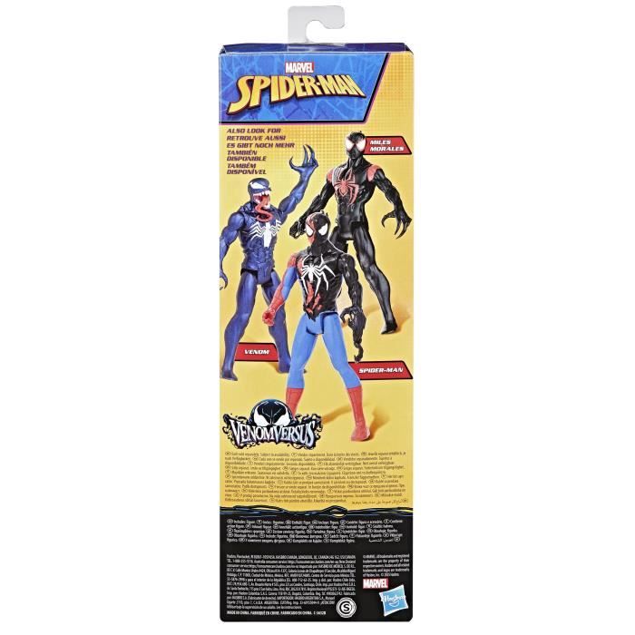 Figurine Spider-Man VenomVersus de 30 cm, Titan Hero Series, Marvel Spider-Man VenomVersus, dčs 4 ans