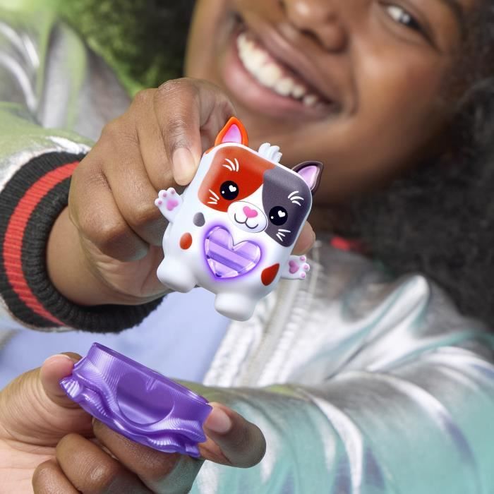 Nano-mals Purrnelope le chaton tricolore, compagnon électronique, plus de 70 réactions, pour enfants, des 5 ans