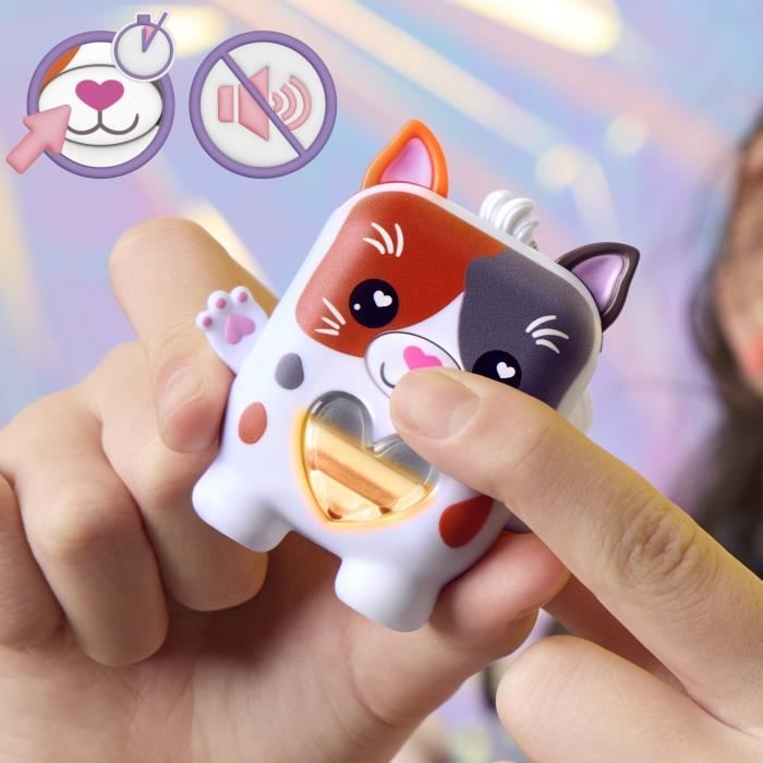 Nano-mals Purrnelope le chaton tricolore, compagnon électronique, plus de 70 réactions, pour enfants, des 5 ans