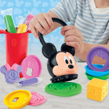 Play-Doh Disney Junior Empil' Formes, Coffret de pâte a modeler Mickey, Loisirs créatifs, des 2 ans