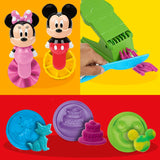 Play-Doh Disney Junior Crée une histoire, coffret de pâte a modeler portatif, loisirs créatifs Mickey & Minnie, des 2 ans