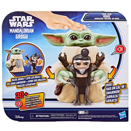 Câlins Grogu, figurine électronique de 16,5 cm et Anzellan, jouets Star Wars: The Mandalorian & Grogu pour enfants, des 4 ans
