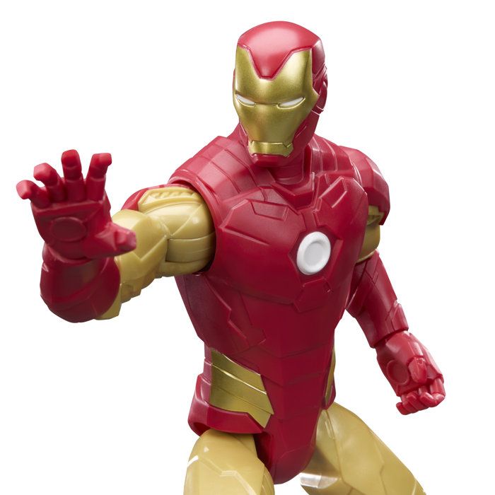 Figurine Iron Man 30 cm, Titan Series, 11 points d'articulation, jouets de super-héros pour enfants, Marvel Avengers, des 4 ans