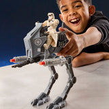 Figurine pilote d'AT-RT Imperial Remnant et AT-RT, Star Wars: The Mandalorian & Grogu, Star Wars ActionVerse, des 4 ans