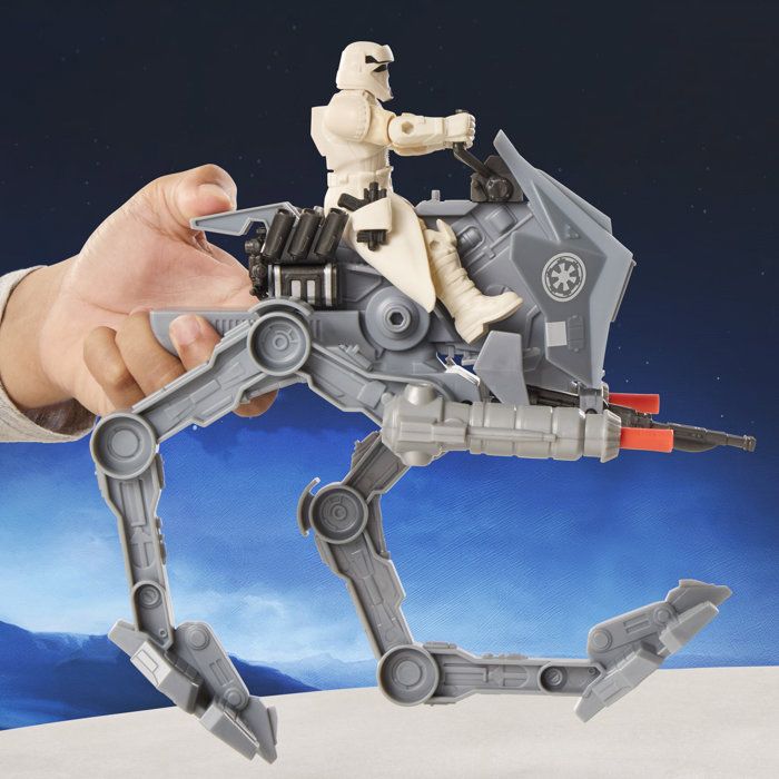 Figurine pilote d'AT-RT Imperial Remnant et AT-RT, Star Wars: The Mandalorian & Grogu, Star Wars ActionVerse, des 4 ans
