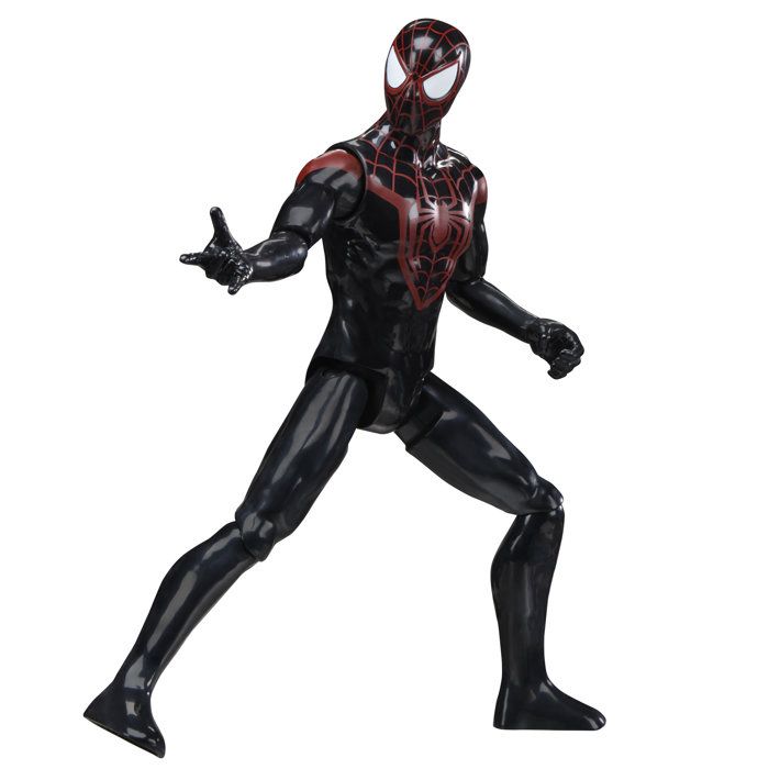 Figurine Miles Morales 30 cm, Titan Series, jouets de super-héros pour enfants, Marvel Spider-Man, des 4 ans