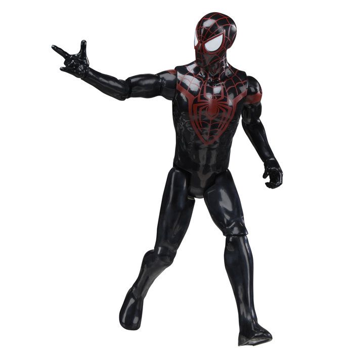 Figurine Miles Morales 30 cm, Titan Series, jouets de super-héros pour enfants, Marvel Spider-Man, des 4 ans
