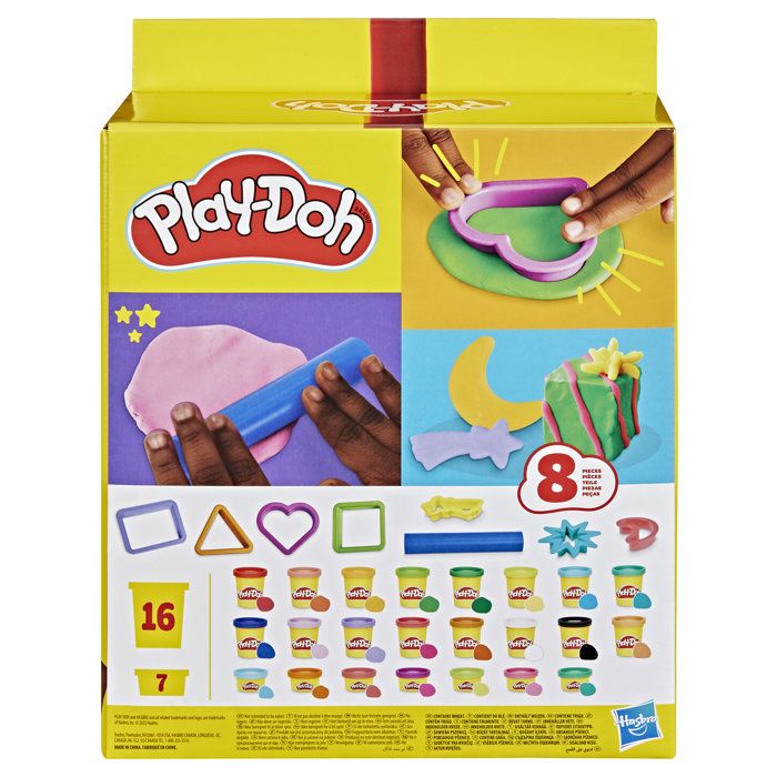 Play-Doh Coffret cadeau, pâte a modeler, 23 pots et 8 accessoires, Loisirs créatifs enfant, Classique, des 3 ans