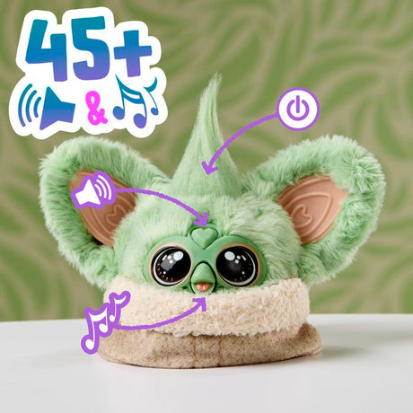Furby Furblets Grogu STAR WARS™, Mini peluche électronique de collection, plus de 45 sons, a partir de 6 ans, Hasbro