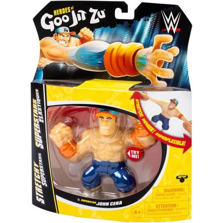 Figurine extensible - GOO JIT ZU WWE - John Cena - 11 cm - Texture élastique - Extensible 3x