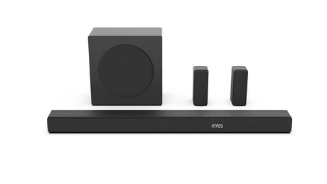 Barre de son - HISENSE - AX5100Q - 5.1.2 Canaux - Dolby Atmos & DTS:X - 340W - Caisson et enceintes arriere sans fil