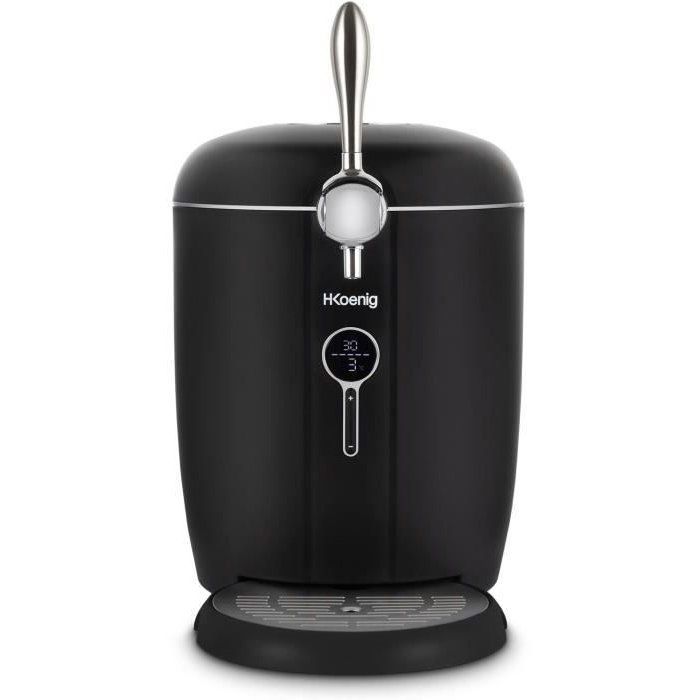 Tireuse a biere HKoeNIG BW1688 - Capacité 6L - Température réglable 3°C a 12°C 6 - Compatible tous fűts - Noir