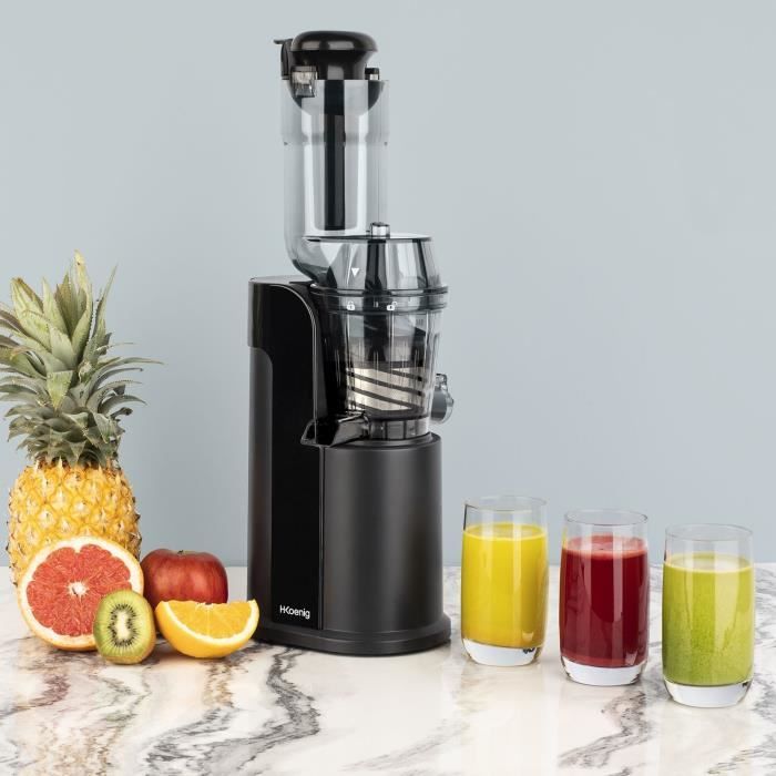 Extracteur de jus - HKoeNIG - GSX16 - 250 W - 0,8 L - Noir