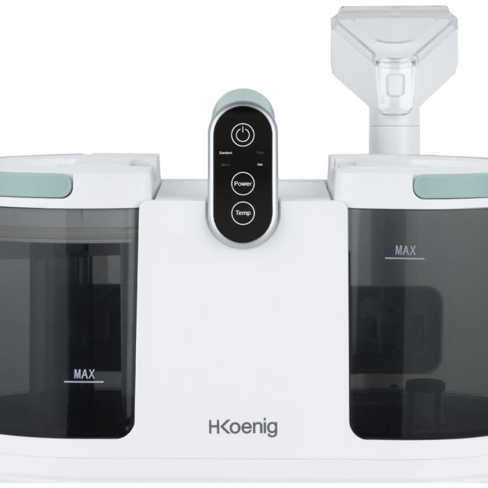 Nettoyeur textile eau chaude - HKoeNIG TWT88 - 1600 ml - 250 ml/min - 1200 W - Blanc