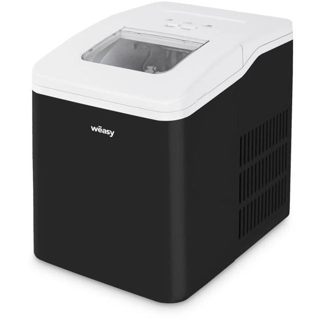 Machine a glaçons WEASY - KW12 - Jusqu'a 12 kg de glaçons par jour - 7 a 12 minutes de production - Noir