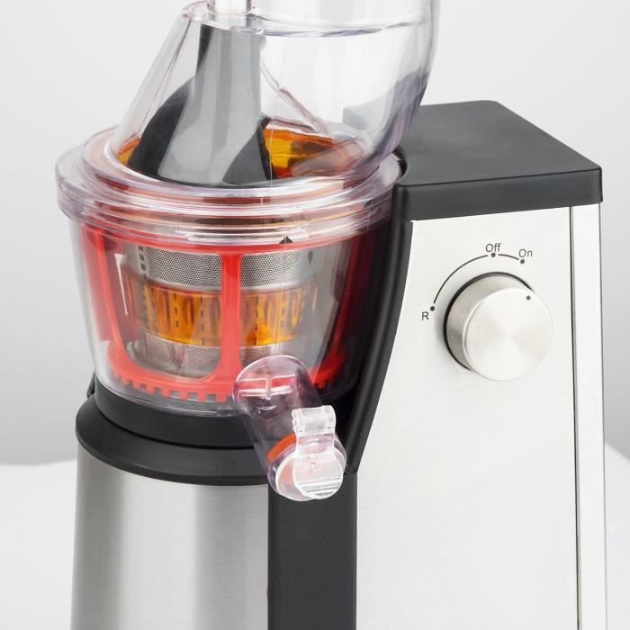 Extracteur de jus vertical Vitalice - HKoeNIG - GSX22 - 400 W - 1 L - Inox / Noir