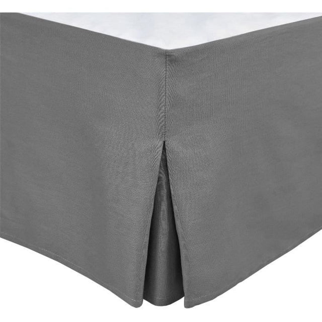 Cache sommier - HOME LINGE PASSION - 180 x 200 cm + 30 cm - Gris anthracite