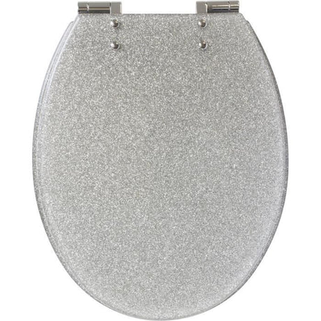 Abattant WC - GELCO DESIGN - Frein de chute magnétique - Gris pailleté