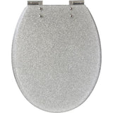 Abattant WC - GELCO DESIGN - Frein de chute magnétique - Gris pailleté