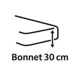 Drap housse - HOME LINGE PASSION - HP71764 - 140 x 190 cm + 30 cm bonnet - Microfibre - 82 g - Blanc