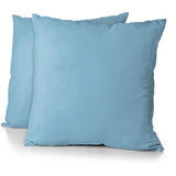 Lot de 2 taies d'oreiller - HOME LINGE PASSION -  Microfibre 82 g - 63 x 63 cm - Bleu ciel