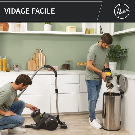 Aspirateur traineau sans sac - HOOVER - HP321PAF - 850 W - 75 dBA - 2 L - Gris