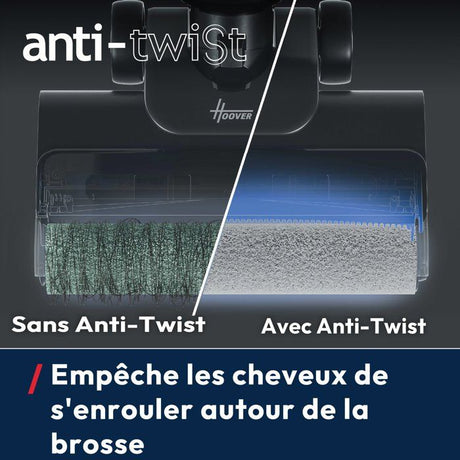 HOOVER HW300 - Aspirateur Laveur de Sols - 16 000Pa - Autonomie 40min - Tech.Anti-Twist Anti-emmelement - Auto-Nettoyage