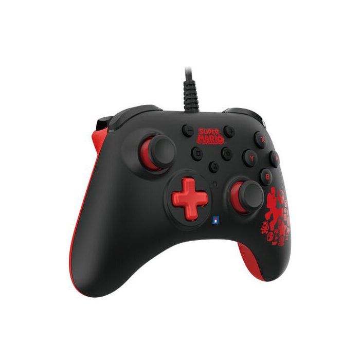Manette filaire - Nintendo Switch et Switch OLED - HORIPAD Turbo - Super Mario - Noir