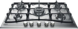 HOTPOINT PNN 751 IX Plaque de cuisson gaz - 5 foyers - 10,5kW - L75 x P51cm - Revetement inox - Inox