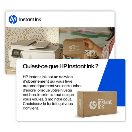 Carte prépayée Instant Ink HP - Abonnement livraison cartouches originales HP