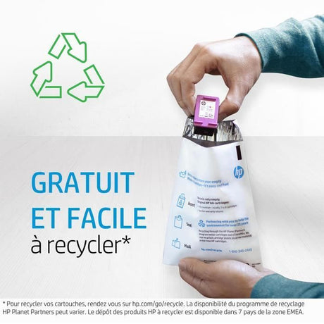 HP 971 Cartouche d'encre cyan authentique (CN622AE) pour HP Officejet Pro X451/X476/X551/X576