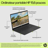 PC Portable HP 15-fd0064nf - Windows 11 - 15,6 FHD - Core i3-N305 - RAM 8Go - Stockage 256Go SSD - AZERTY