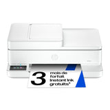 Imprimante tout-en-un HP Envy 6530e Jet d'encre couleur - Copie Scan - 3 mois d'Instant ink inclus avec HP+
