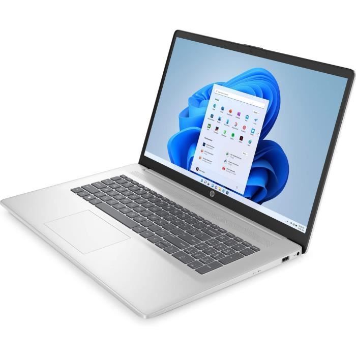PC Portable HP 17-cn0027nf - Windows 11 - 17,3 HD+ - Celeron N4120 - RAM 8Go - Stockage 256Go SSD - AZERTY