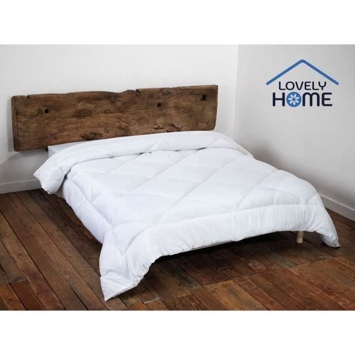 Couette tempérée 350gr/m˛ antiacariens LOVELY HOME - 220 x 240 cm - Blanc