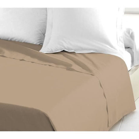 Drap Plat - LOVELY HOME - 100% coton - 180 x 290 cm - Beige