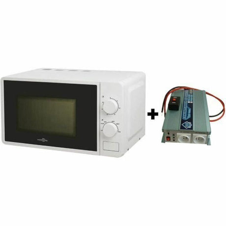 Pack HTC EQUIPEMENTS Convertisseur de Tension 24/220V 1200W avec télécommande et micro-onde High One 220V 20L 700W