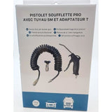 Kit pistolet soufflette professionnelle- HTC EQUIPEMENT - avec tuyau 5 metres et adaptateur T 13kg/cm2