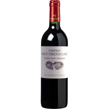 Château Haut-Drouillard 2022 Lussac Saint-Emilion - Vin rouge de Bordeaux + Caisse bois