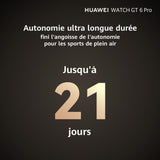 Montre connectée - HUAWEI - Watch GT6 PRO - 46 mm - Noir