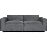Canapé modulable - 3 places - IGOR - Tissu Gris anthracite - 198 x 94 x 70 cm
