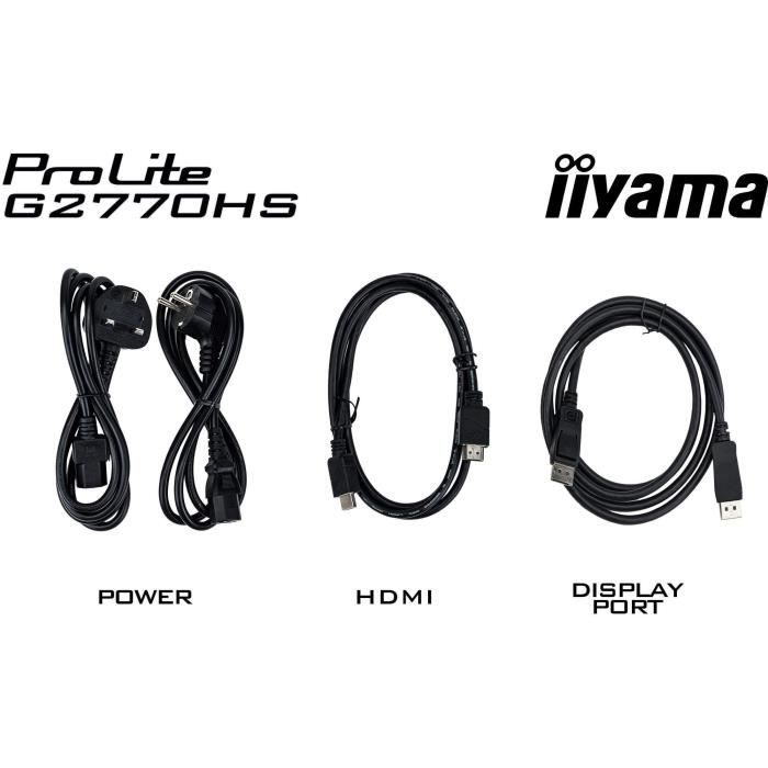 Ecran PC Gamer - IIYAMA - 27 - FHD - 180Hz  - Dalle IPS - 0,2ms - G2770HS-B1