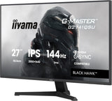 Ecran PC Gamer - IIYAMA - 27 - QHD - 144Hz - Dalle IPS - 1ms - G-Master Black Hawk